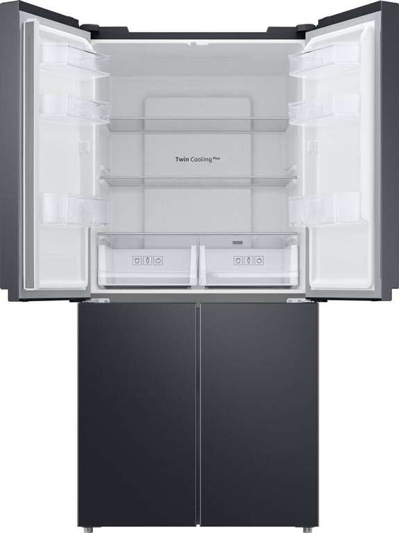 Samsung RF48A400EB4 French-Door-Kühlschrank (329l Kühlen, 159l Gefrieren, 298kWh/Jahr, NoFrost, Schnellkühlen, manueller Eiswürfelspender)
