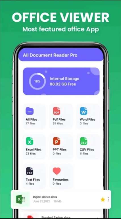 All Document Reader Pro kostenlos verfügbar (Android, Tools)(Google Play Store)