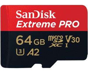 [Prime] SanDisk Extreme Pro 64GB microSDXC Memory Card + SD Adapter