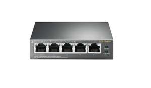 TP-LINK TL-SG1005P 5x Port Desktop ( 5-Port Gigabit Ethernet PoE Switch, PoE-Ports: Ports 1 bis 4, mit Autoabstimmung und Auto-MDI/MDIX )