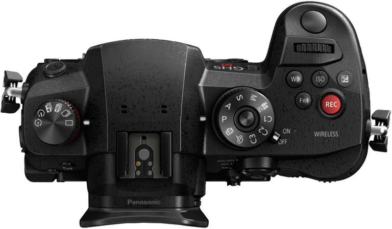 Panasonic Lumix GH5S MFT Systemkamera + Sirui T-1204XL Stativ inkl. E-10 Stativkopf + 2x Lexar 128GB SDXC Pro UHS-II Speicherkarte