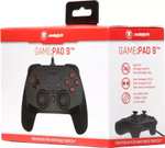 Snakebyte Game:Pad S Controller für Nintendo Switch (3m USB-Kabel, 2 Vibrationsmotoren, PS-Layout)