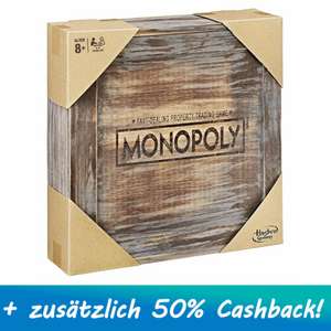 Monopoly Holz Sonderedition mit 50% Cashback Aktion