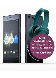 Sony Xperia XZ Premium + Kopfhörer (299€) Gratis + 6GB LTE (500mbit) + Tel. Flat & SMS Flat + Giga Depot + EU Flat (young Tarif)