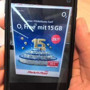 O2 Jubiläums Angebot 15GB allnet + 300€