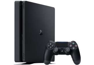 Playstation 4 Slim 500 GB schwarz inkl. 1 Controller on- und offline bei Media Markt