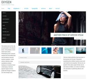 [Wordpress] "Oxygen" – Minimal Blog Magazin Template derzeit kostenlos statt 29 $