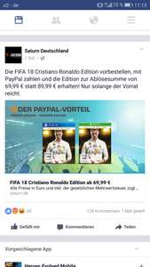 FIFA 18 (PS4 & XBOX ONE) Ronaldo Edition (SATURN ONLINE)