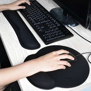 Handgelenkauflage Handballenauflage Set für Tastatur und Maus [Amazon Prime]