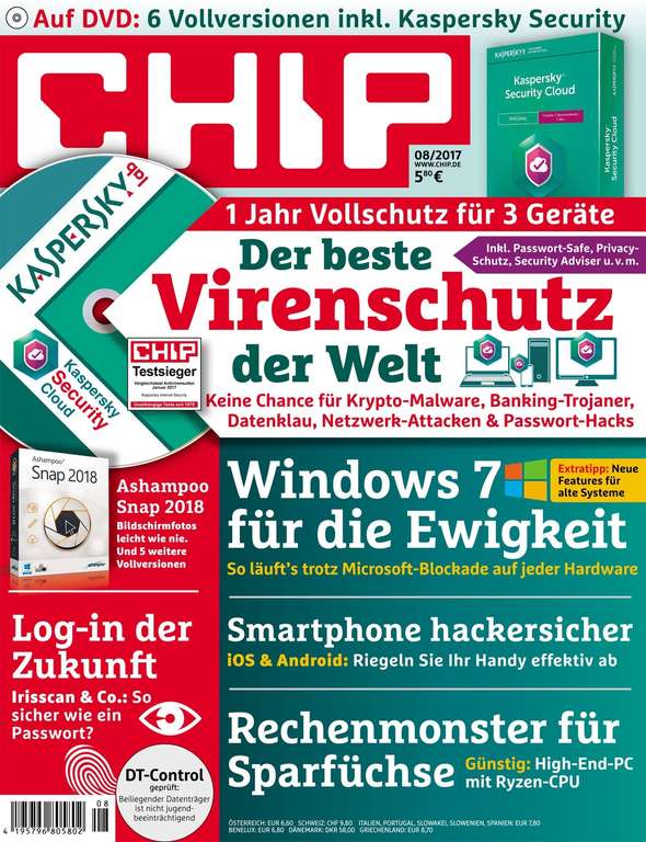 [CHIP Verlagsangebot] 3 Ausgaben Chip inkl. DVD für 11,90€ mit 10€ Tankbon Gutschein