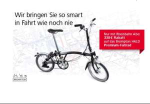 Brompton Faltrad für Rheinbahn Abonnenten (statt 1636€)