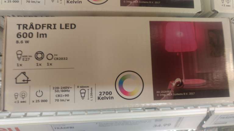 Ikea Tradfri Farbige LED Lampe mit Fernbedienung, evtl Phillips Hue Alternative