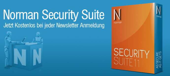Norman Security Suite 11 kostenlos als Download durch Newsletter Anmeldung
