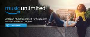 Amazon Music Unlimited für Studenten 6 Monate 6 Euro, danach 4,99 im Monat