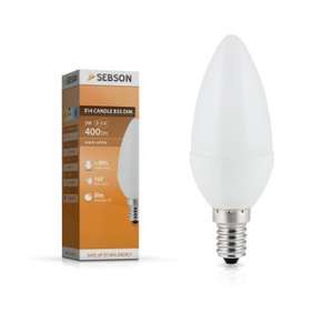 15x Sebson LED-Leuchtmittel E14, 5 Watt, 400 lm (EEK A+), Ra>80, dimmbar (1,34€ pro Stück)