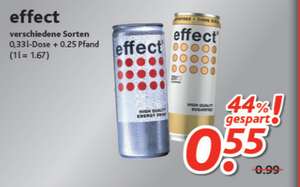 [Dursty] Effect Energy Drink 0,33l Dose für 0,55€ (+ Pfand)