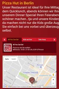 Pizza Hut - All you can eat - Bis Dezember (Lokal-Berlin)