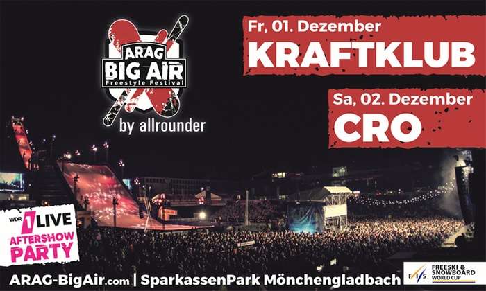 2 Tickets für das Big Air Festival im Sparkassenpark - 50% + 30% sparen