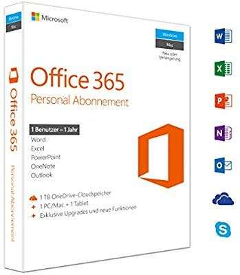 Microsoft Office 365 Personal multilingual | 1 Gerät | 1 Jahresabonnement