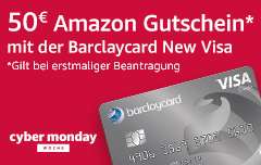 50€ Amazon Gutschein mit der Barclaycard New Visa
