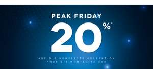 Sehr cool, Peak Friday 20% auf alles bis zum Montag