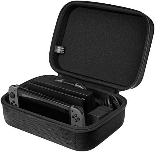 AmazonBasics - Reise- und Aufbewahrungsbox für die Nintendo Switch, Schwarz