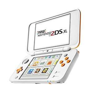New Nintendo 2DS XL Weiß + Orange und schwarz türkis