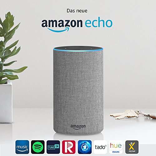 Das neue Amazon Echo (2. Generation), Hellgrau Stoff / Anthrazit Stoff / Sandstein Stoff