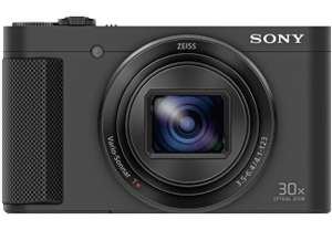 SONY Cyber-shot DSC-HX80 Kompaktkamera, 18.2 Megapixel, 30x opt. Zoom, Full HD, Exmor R Sensor Sensor, WLAN, 24-720 mm Brennweite, Autofokus, Schwarz