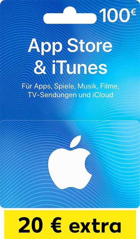 100 € iTunes Geschenkkarte mit 20 € Zusatzguthaben für 100 € @ Kaufland ab 01.03.