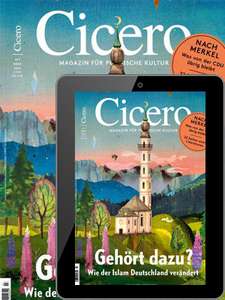 Cicero Abo (4 Ausgaben - Print + Digital) für 33,84 € mit 33,84 € Verrechnungsscheck