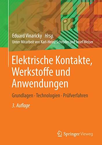 (Amazon Kindle) kostenloses eBook Fachbuch "Elektrische Kontakte, Werkstoffe und Anwendungen: Grundlagen, Technologien, Prüfverfahren" (Preisfehler?)