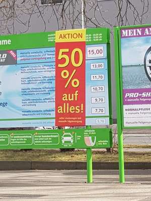 [Lokal Würzburg] IMO Waschanlage 50% auf alles