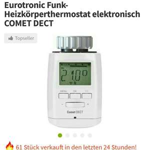 Eurotronic Funk-Heizkörperthermostat elektronisch COMET DECT für AVM Fritz Box
