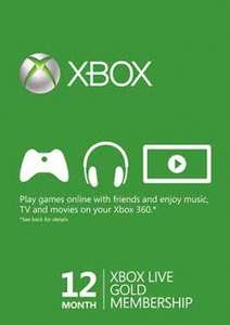 12 Monate Xbox Live für 34,89 Euro (+4% Shoop.de)