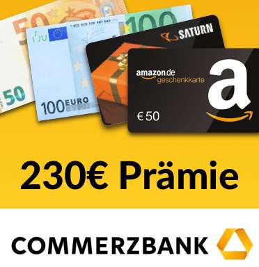 Bis zu 230€ Prämie für das Girokonto der Commerzbank via Abo24