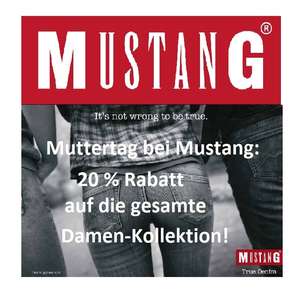 Muttertag bei Mustang Jeans: 20% Rabatt auf die gesamte Damen-Kollektion!