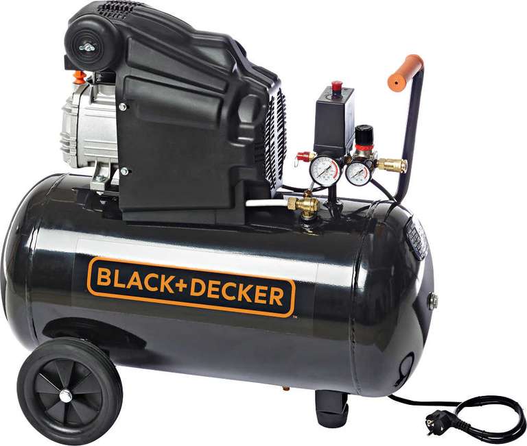 BLACK+DECKER Kompressor BD 205/50 , 2 PS 50 Liter Drucklufttank (Kaufland bis 20.6.)