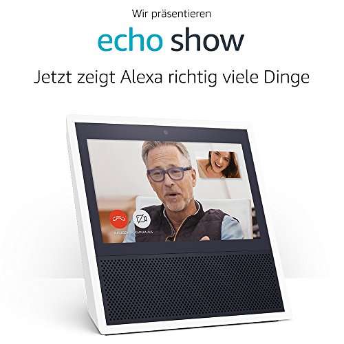 Echo Show, Zertifiziert und generalüberholt - Weiß o. Schwarz, 40 % unter Neupreis [Amazon]