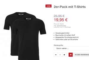 T-Shirt ab drei  Positionen bzw. 3x Doppelpack EXTRA Gutschein