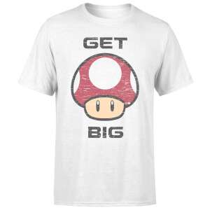 Super Mario Pilz T-Shirt "Get Big" - offiziell lizenziert von Nintendo