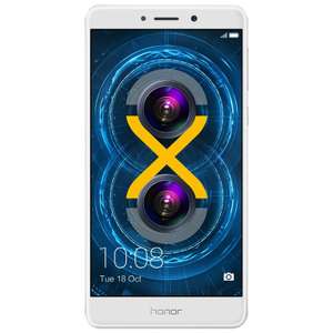Huawei Honor 6X Silber Dual-Sim 32/3GB 5.5" FHD 12MP 3300mAh Android 7.0 [Cyberport]