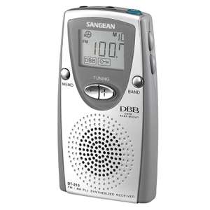 Sangean DT-210 Taschenradio mit Lautsprecher und Ohrhörer