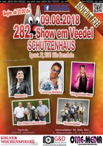 Köln - 282. Show em Veedel - 09.08.2018 - 20 Uhr - Eintritt frei
