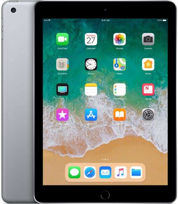 [gravis@eBay]  Apple iPad 128GB Wi-Fi in spacegrau (6. Generation / 2018, MR7J2FD/A)