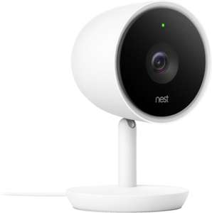 Nest Cam IQ Innenraum Überwachungskamera + gratis TP-Link Powerline Set (4K HDR Sensor, 1080p Video, Nachtsicht, Personenerkennung, Gesichtererkennung mit Abo möglich)