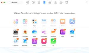 Gratis-Vollversion: AnyTrans iPhone Manager Alternative zu iTunes (MacOS und Windows)