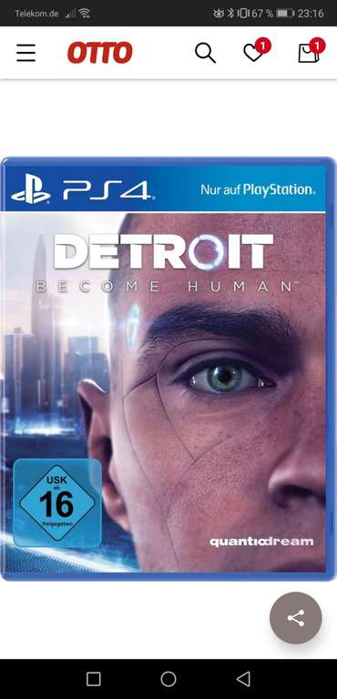 PS4 Detroit become human Otto Neukunde