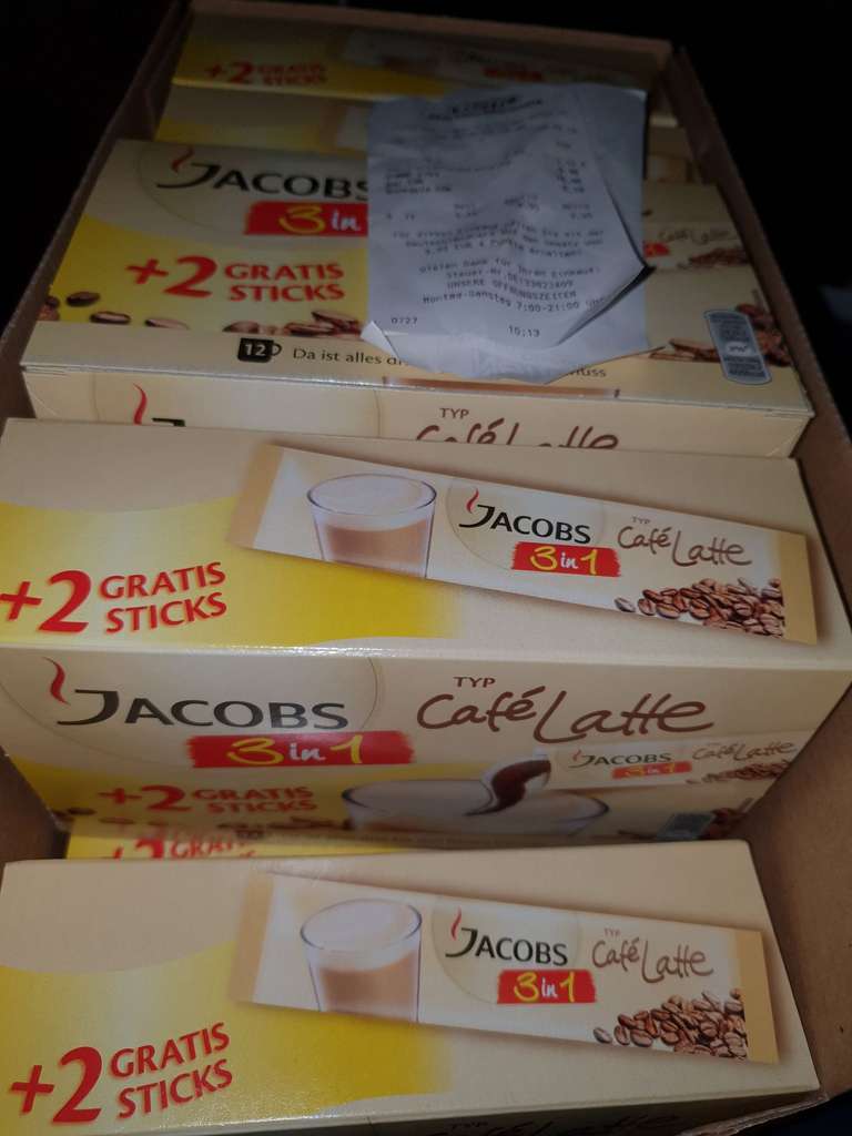 Jacobs Café Latte 3in1 + 2 Gratis Sticks bei Netto falscher Preis im System (evtl nur Lokal 71034)