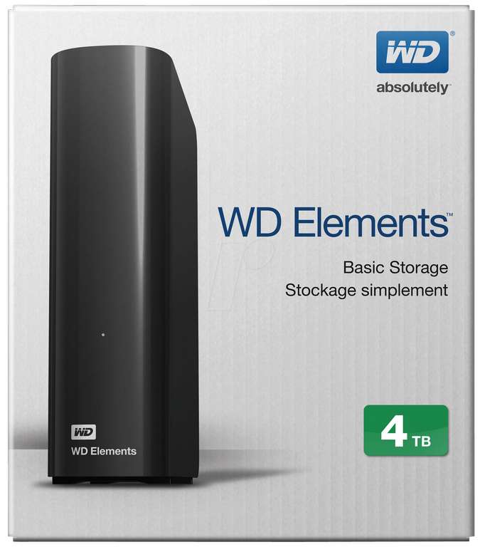 [MediaMarkt] Lokal Berlin/BB nur am 04.09. WD Elements Desktop 3.0 4TB 3,5" externe Festplatte für 79,-€